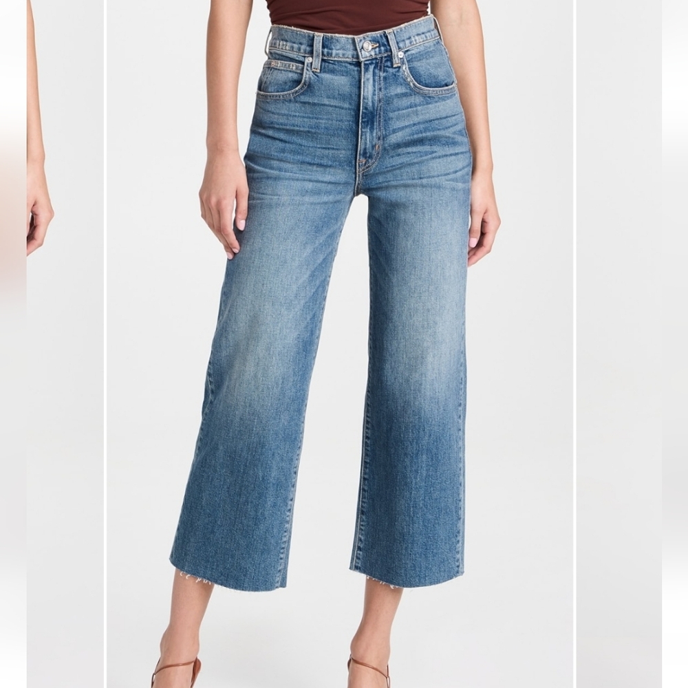 SLVRLAKE Grace Crop Jeans Raw Hem Size 30